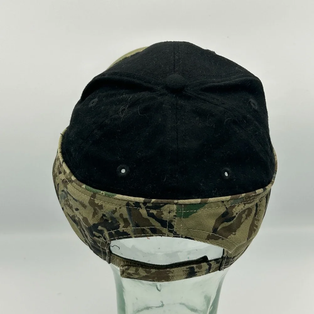 Chevron‎ Strapback Hat Dad Cap Black Camo Embroidered Logo Red Blue Otto Gas
